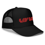 Love God - Red Trucker Hat