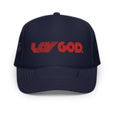 Love God - Red Trucker Hat